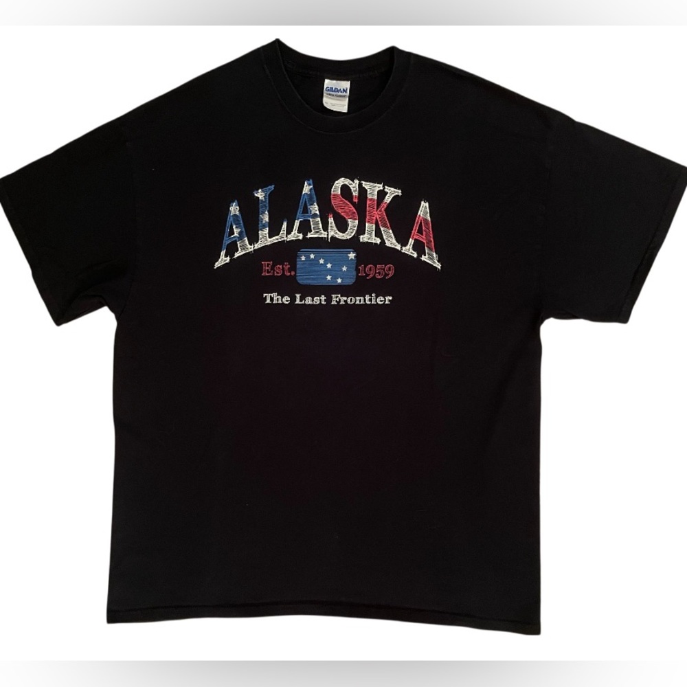 MEN’S ALASKA THE LAST FRONTIER T-SHIRT size Extra Large